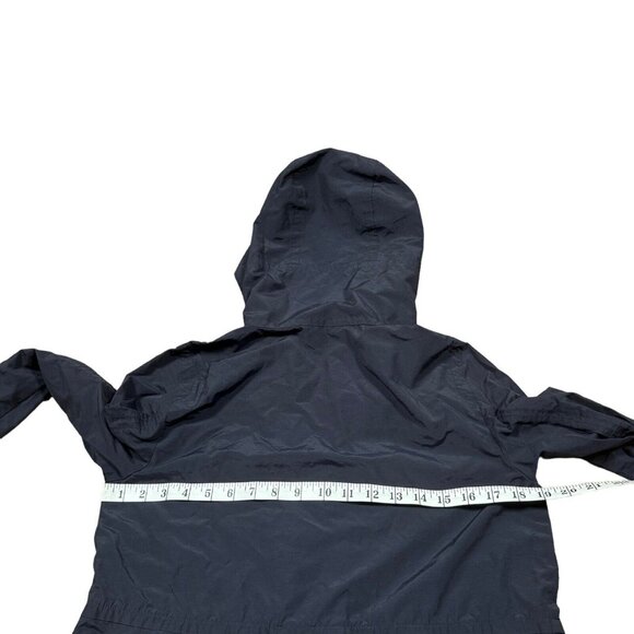 Eileen Fisher Sz XS Lightweight Hooded Unlined Jacket / Raincoat in Navy Blue - Picture 8 of 11